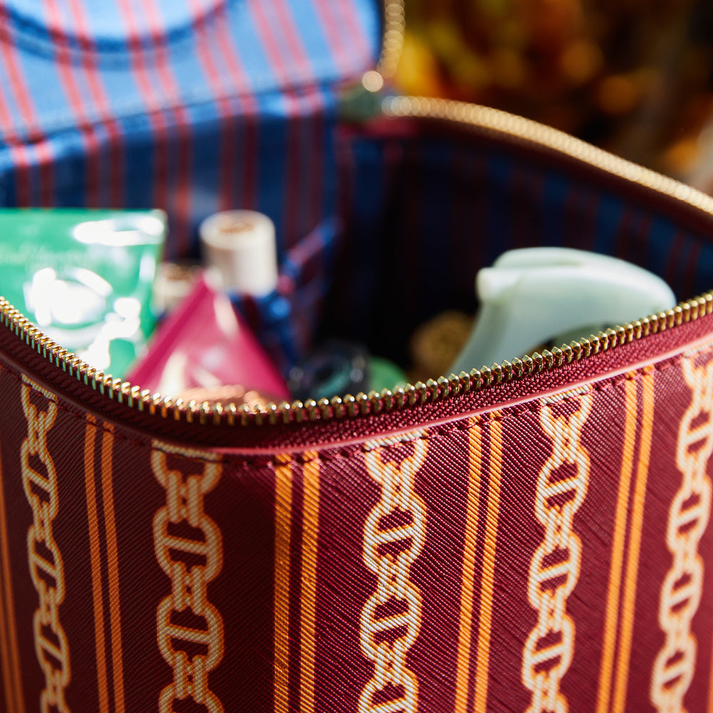 Sage X Clare - Acadia Cosmetic Case - Mahogany