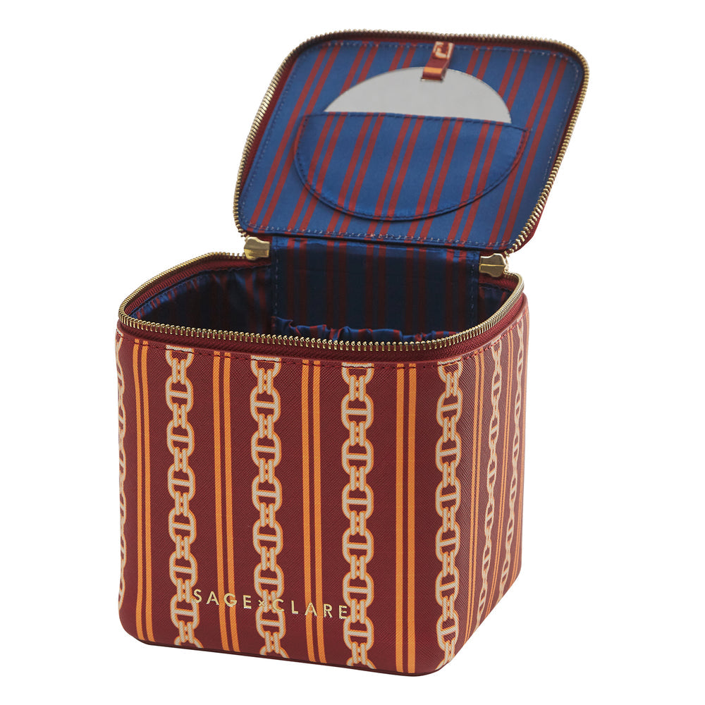 Sage X Clare - Acadia Cosmetic Case - Mahogany