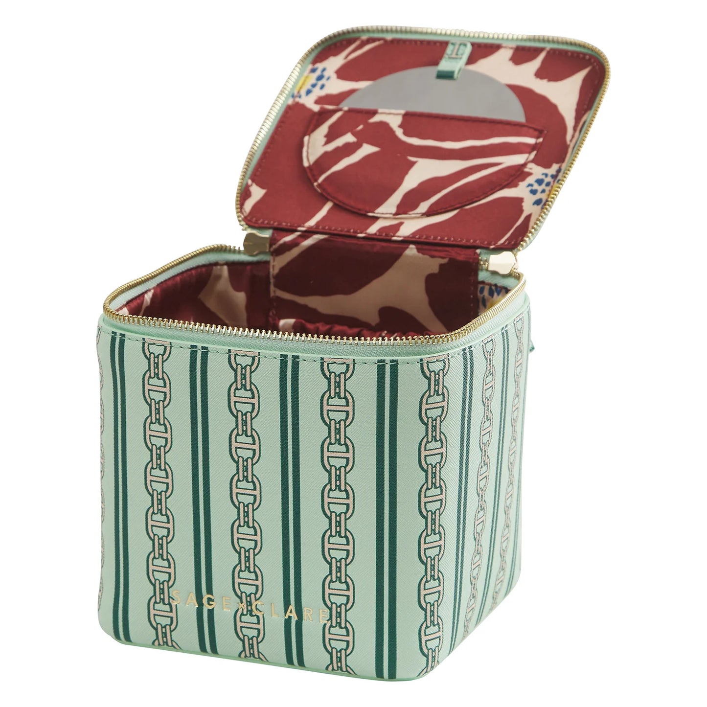 Sage X Clare - Acadia Cosmetic Case - Jade