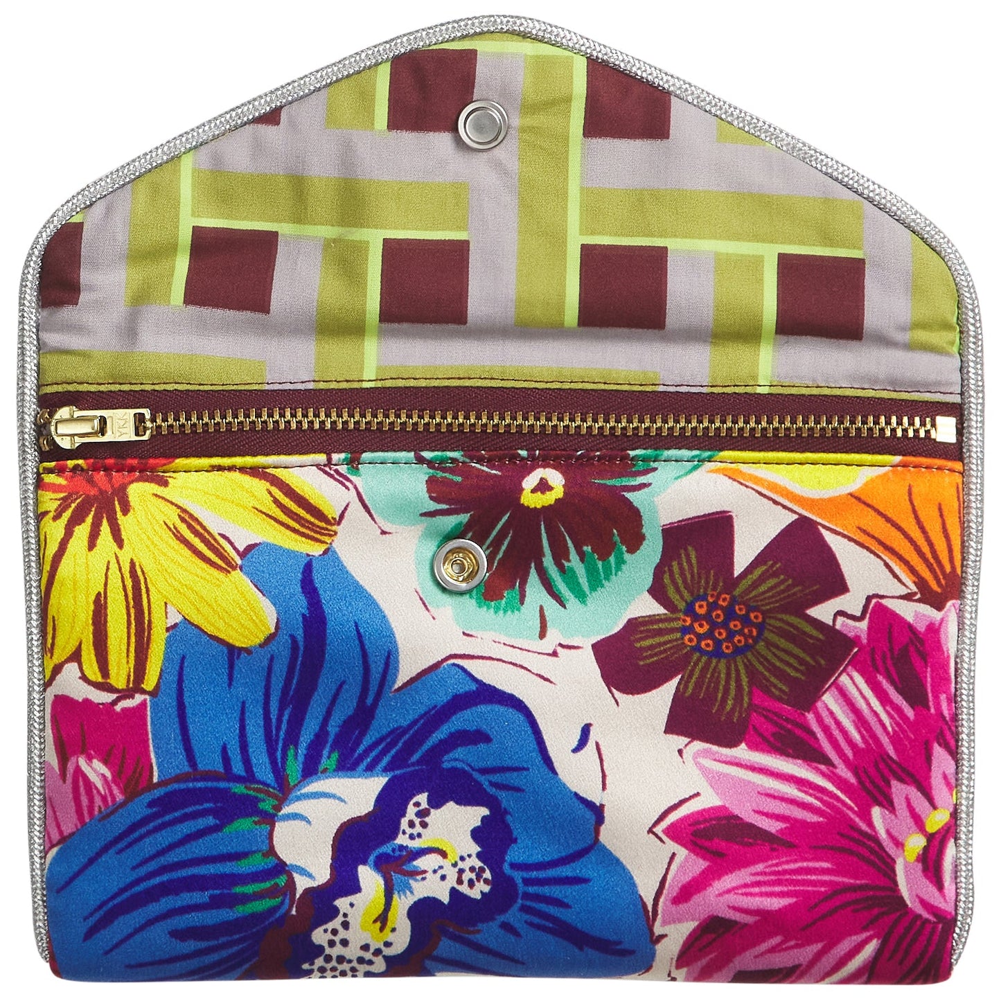 Sage X Clare - Ines Silk Pouch - Porcelain