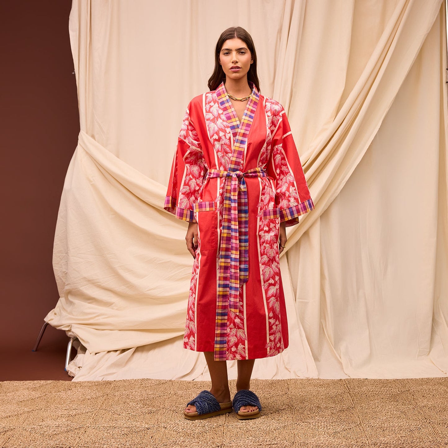 Sage X Clare - Agata Cotton Robe
