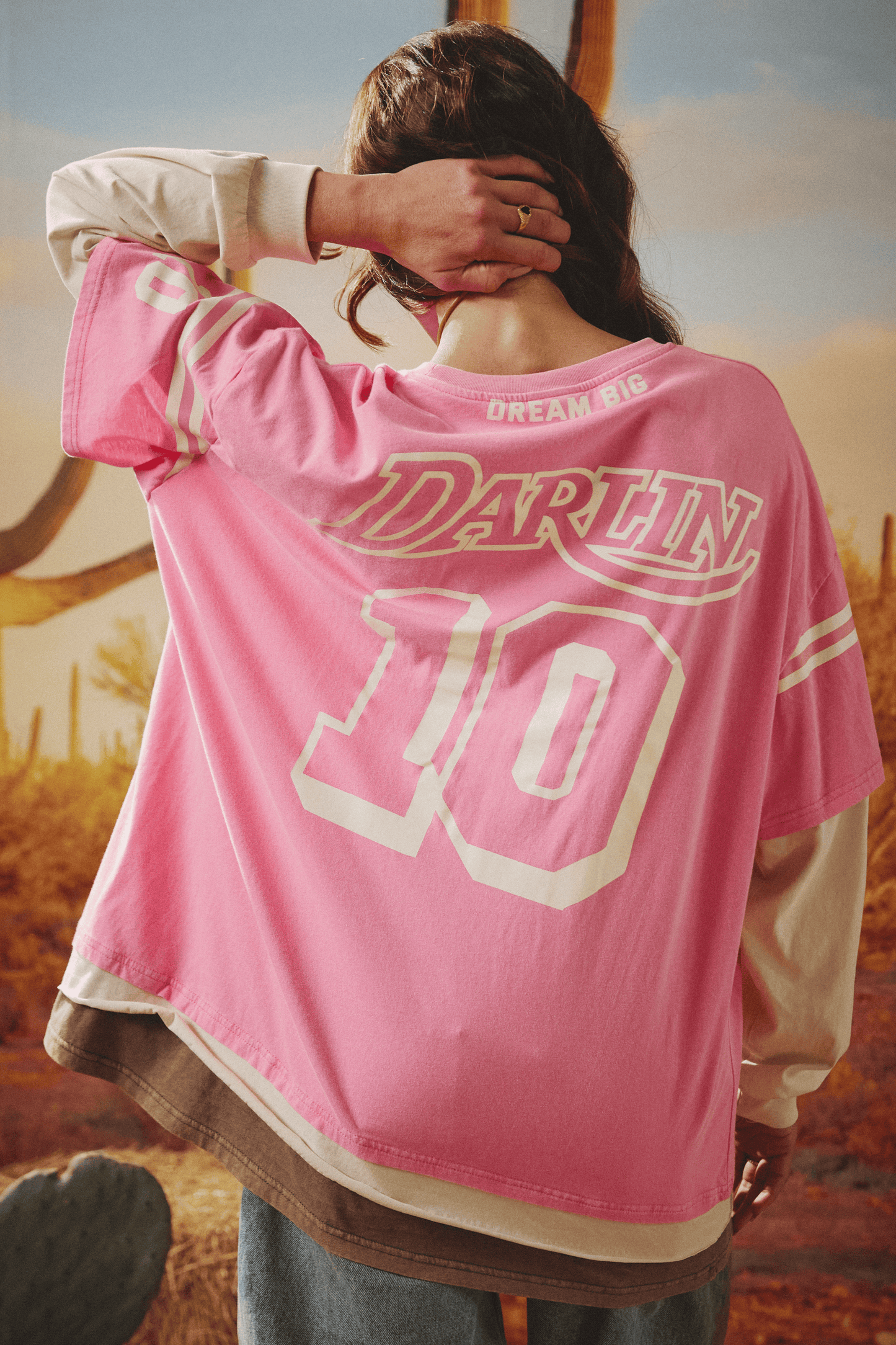 Sabbi - The Neigh Sayer Long Sleeve Tee - Pink