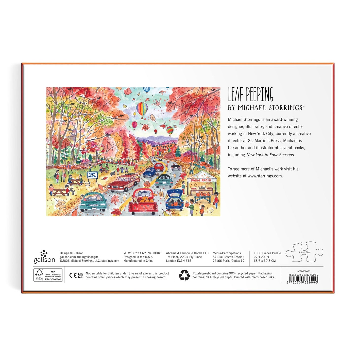 Michael Storrings - Leaf Peeping Puzzle - 1000pc