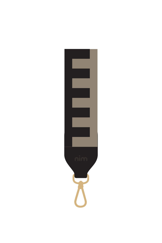 Nim The Label - Shoulder Strap - Black/Taupe Block