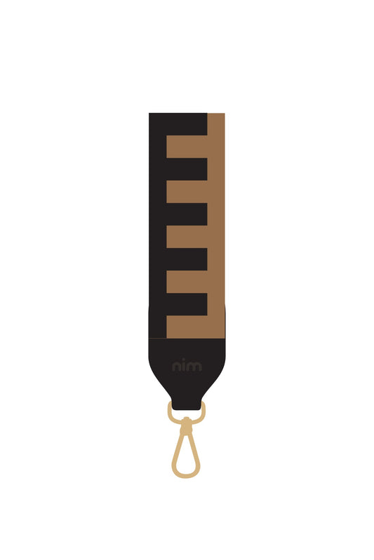Nim The Label - Shoulder Strap - Brown/Black Block