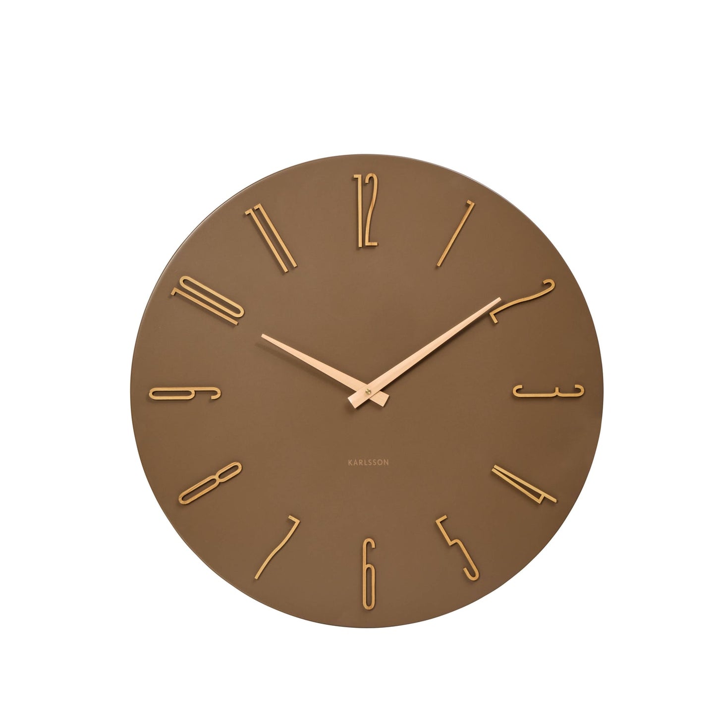 Karlsson - Esmerado Wall Clock 60CM - Brown