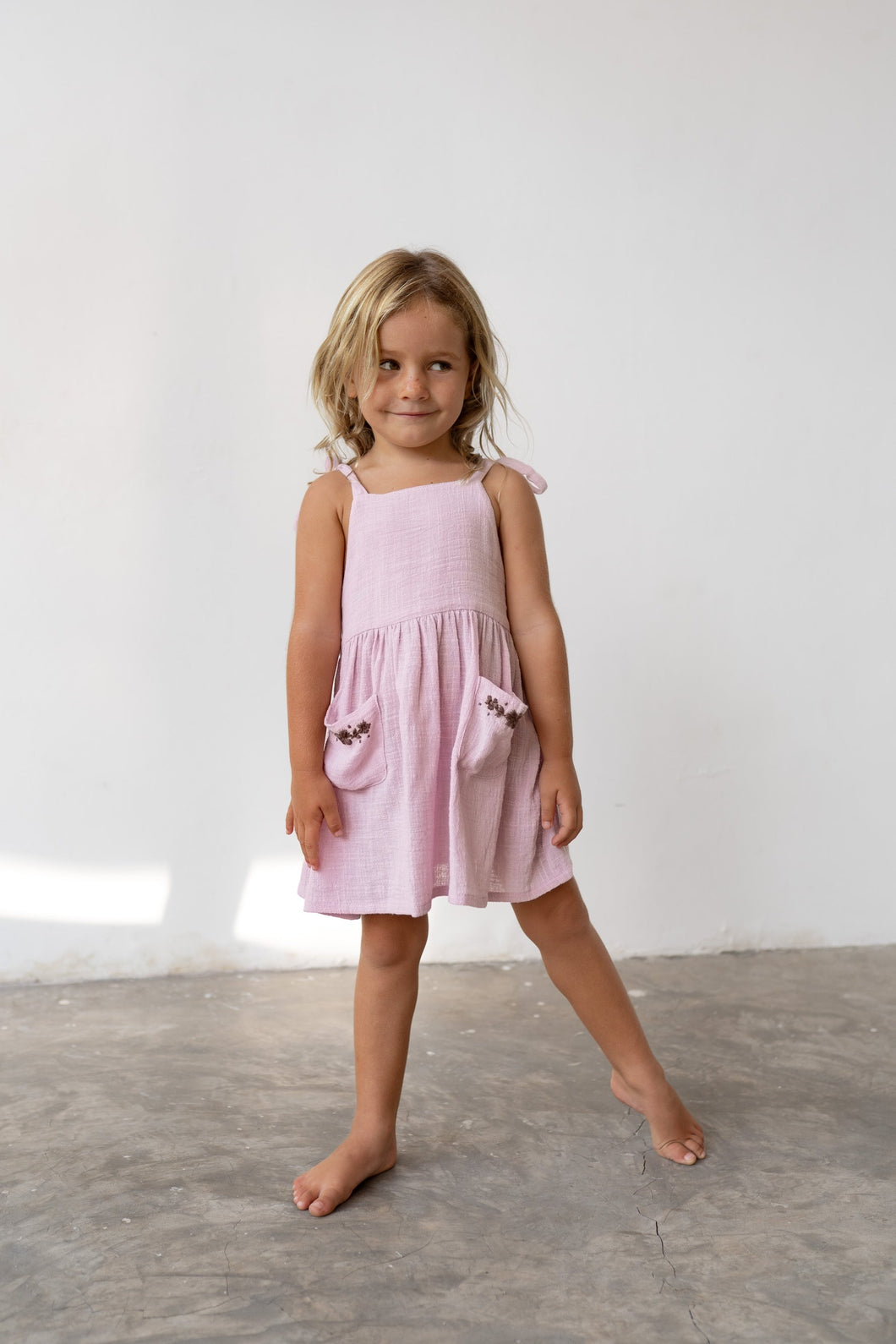 Illoura The Label - Luna Pinafore - Sweetpea