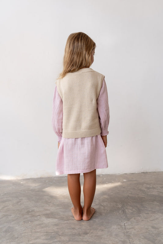 Illoura The Label - Knit Vest- Natural