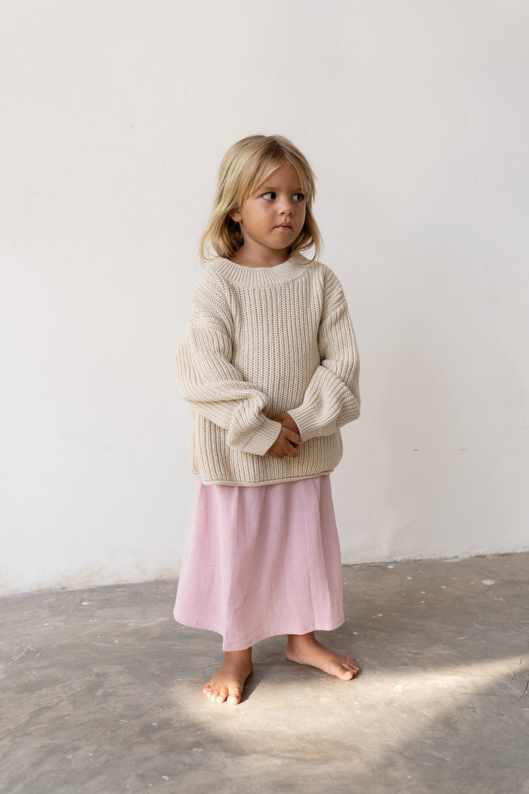 Illoura The Label - Chunky Knit Jumper - Natural