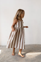 Load image into Gallery viewer, Illoura The Label - Field Dress - Cocoa Stripe
