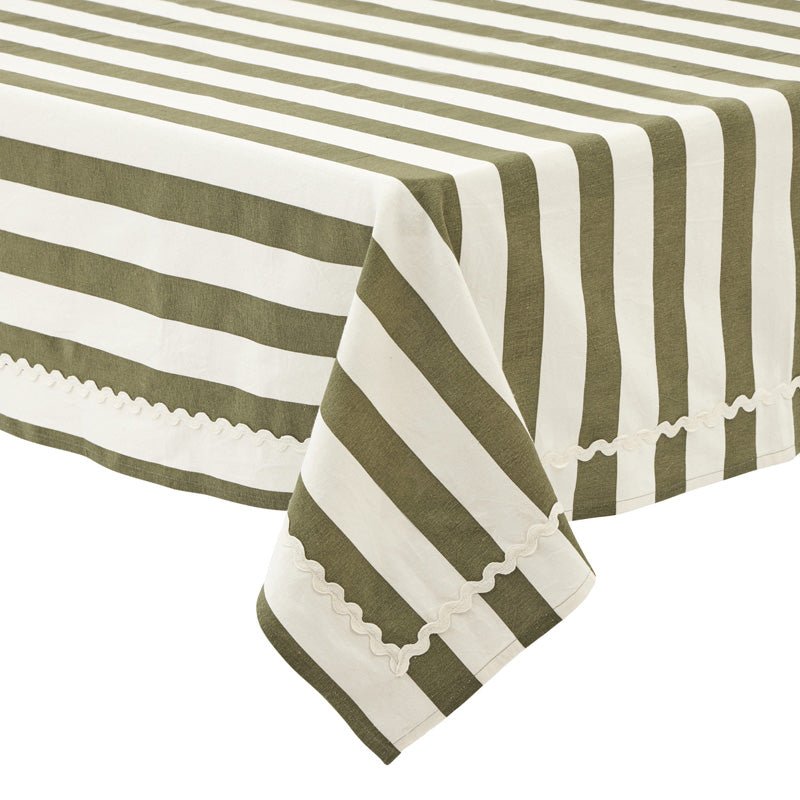 CTC - Orla Cotton Tablecloth - Olive