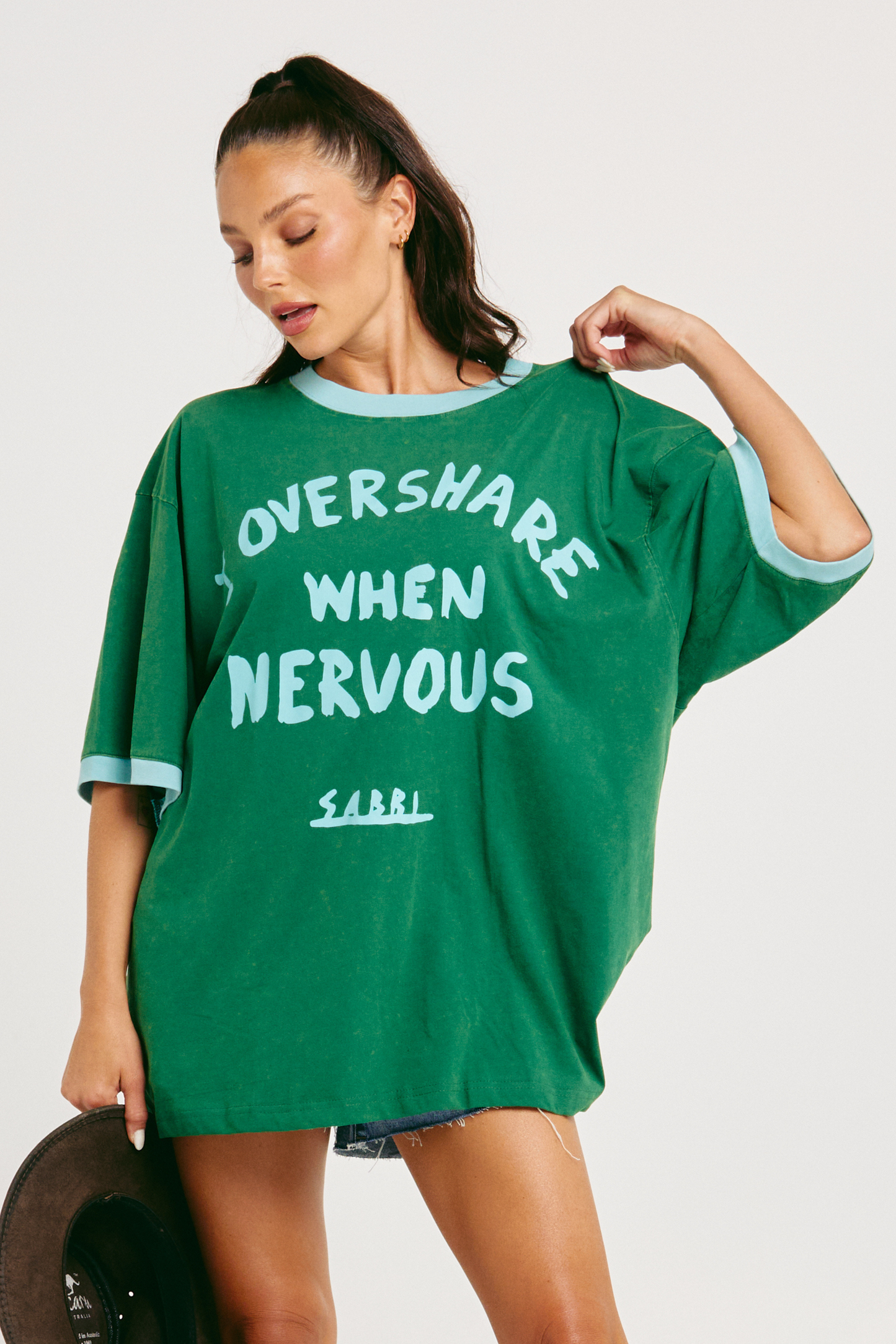Sabbi - The Very Oversized - Overshare Tee - Green