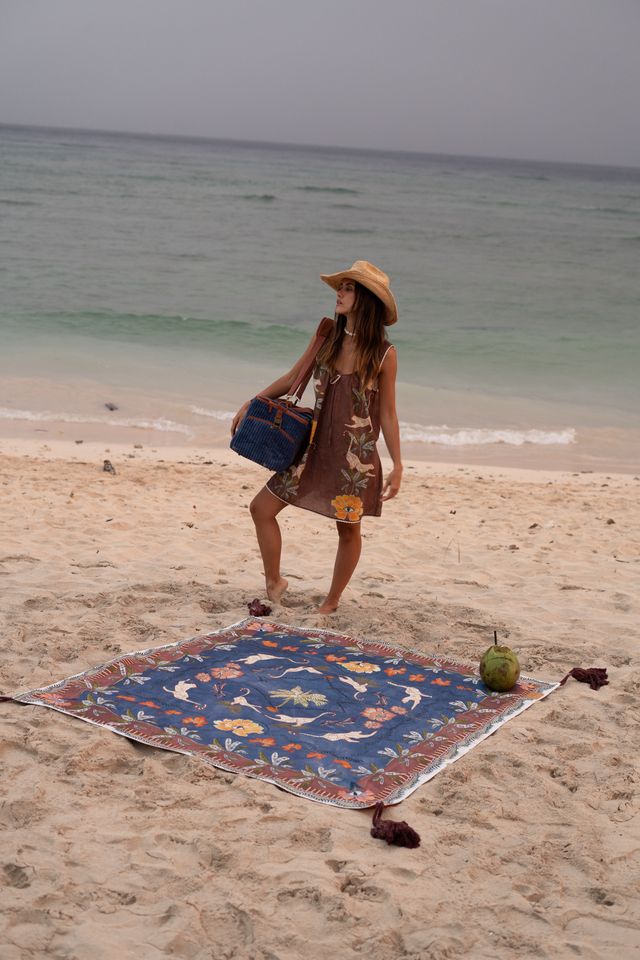 Wandering Folk - Large Cord Cooler Bag - Lagoon