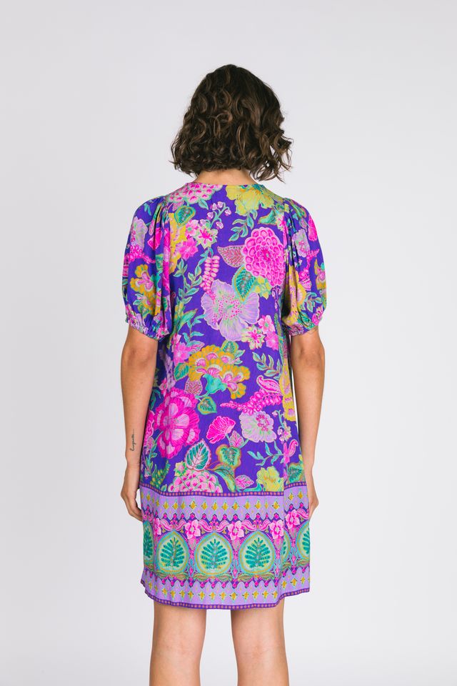 Nine Lives Bazaar - Savannah Mini Dress - Hibiscus