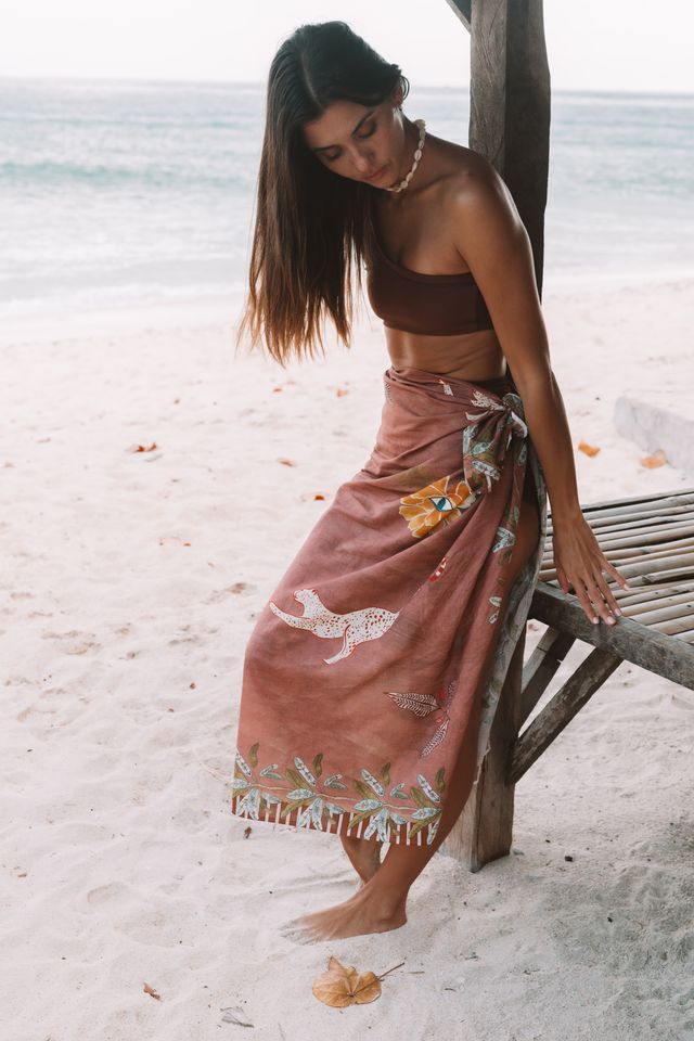 Wandering Folk - Eye of the Jungle Sarong - Hazel