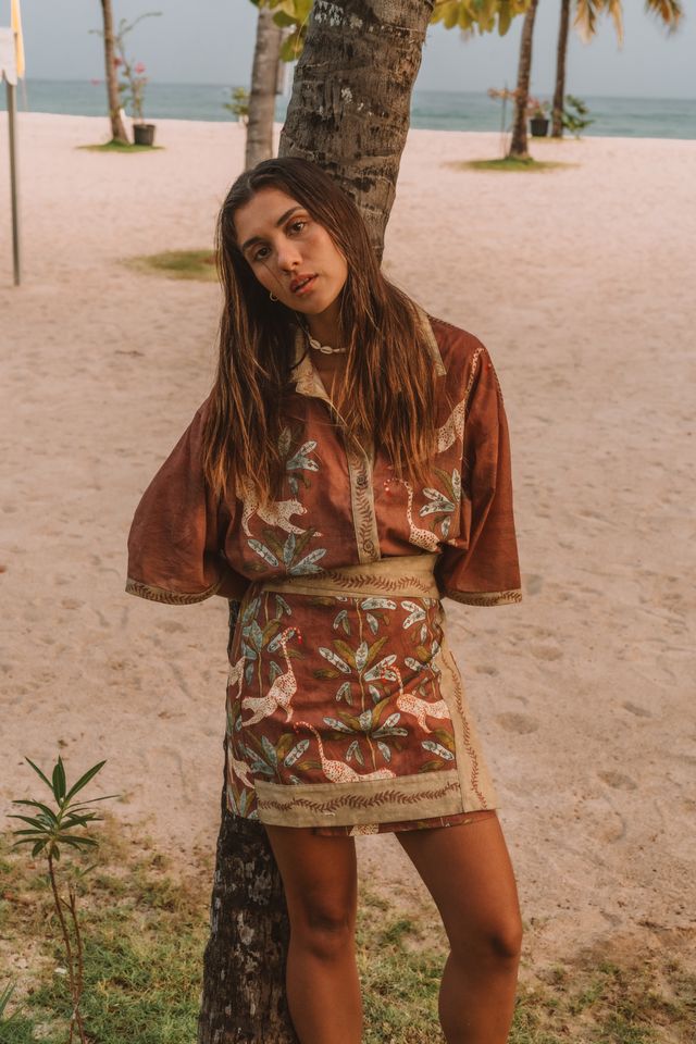 Wandering Folk - Eye of the Jungle Shirt - Hazel