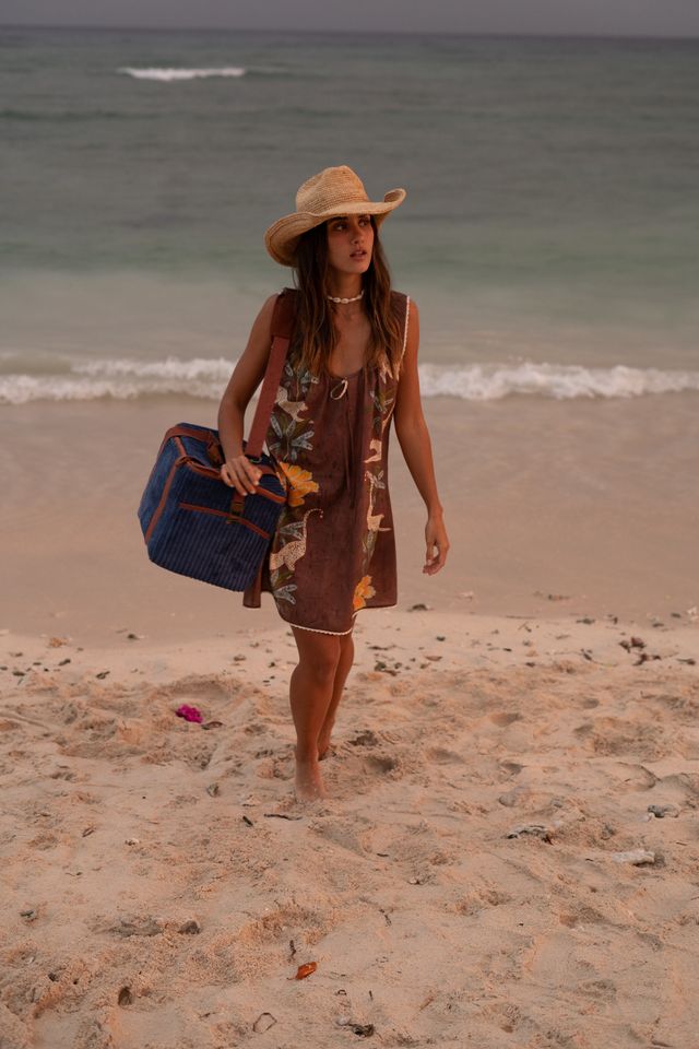 Wandering Folk - Large Cord Cooler Bag - Lagoon