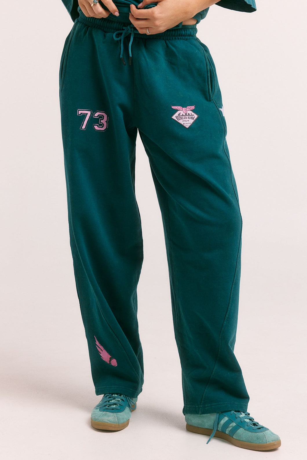 Sabbi - The Barrel Trackpants - Teal