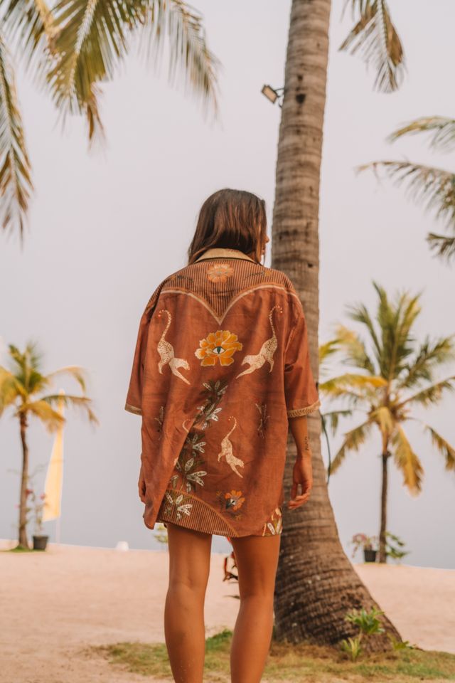 Wandering Folk - Eye of the Jungle Shirt - Hazel