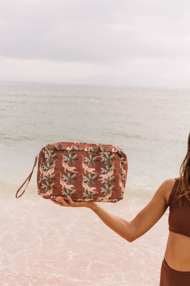 Wandering Folk - Eye of the Jungle Hazel Zip Bag