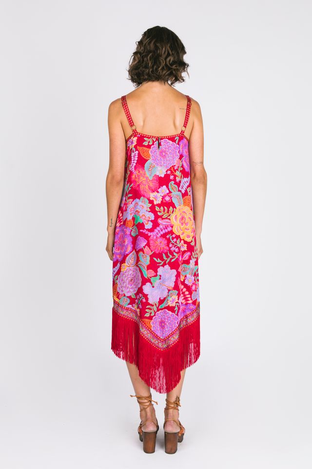 Nine Lives Bazaar - Holly Midi Dress - Royal Rouge