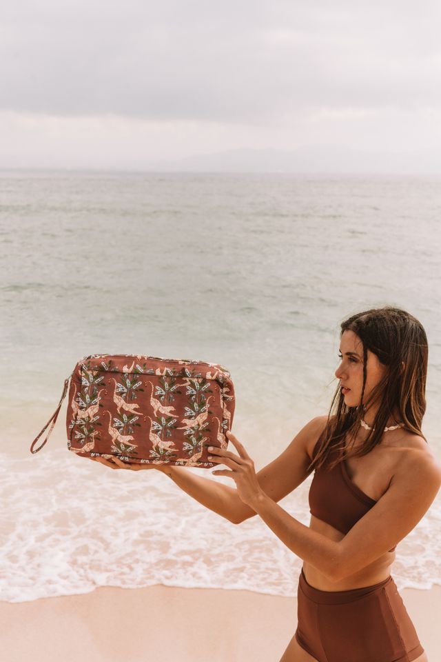 Wandering Folk - Eye of the Jungle Hazel Zip Bag