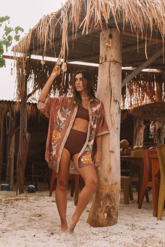Wandering Folk - Eye of the Jungle Shirt - Hazel
