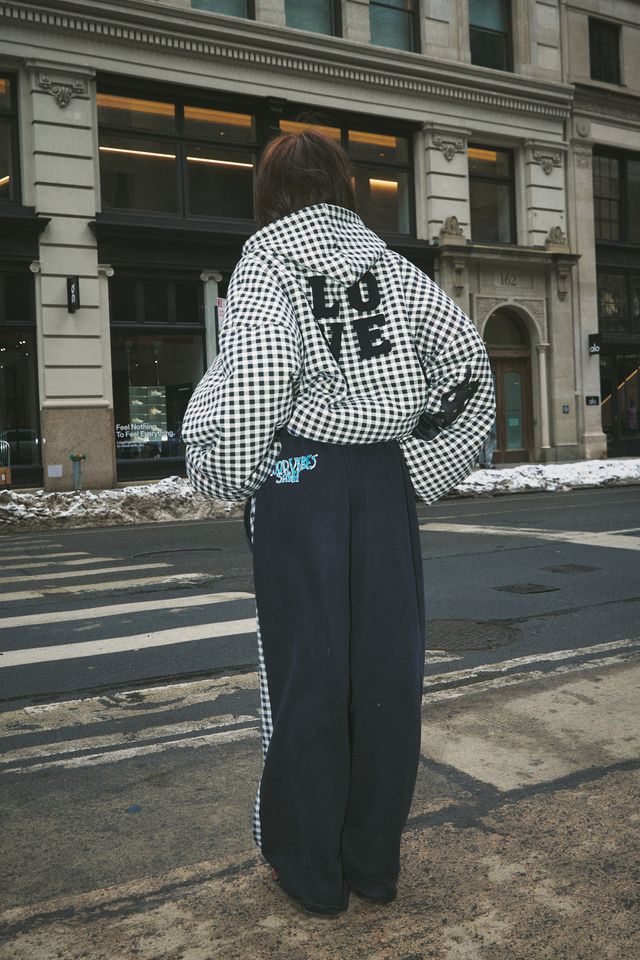 Sabbi - The Be Happy Padded Bomber - Gingham