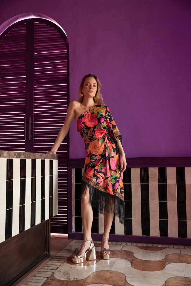 Nine Lives Bazaar - Lady Luck Midi Dress - Paprika