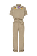 Load image into Gallery viewer, Spell - Foxglove Embroidered Boilersuit - Khaki
