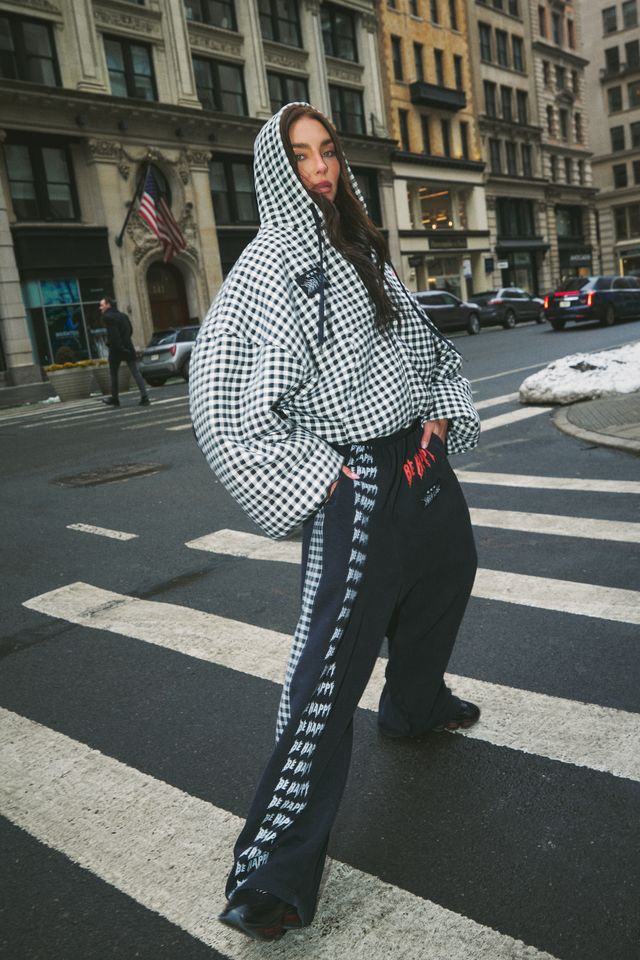 Sabbi - The Be Happy Padded Bomber - Gingham