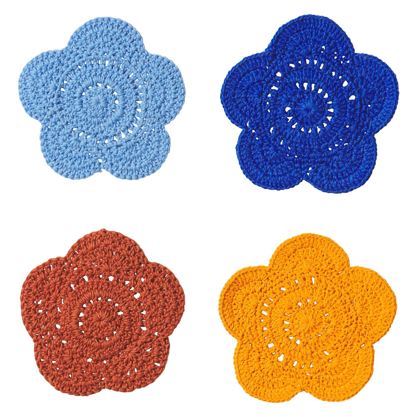 Sage X Clare - Chumo Crochet Coaster Set - Lapis