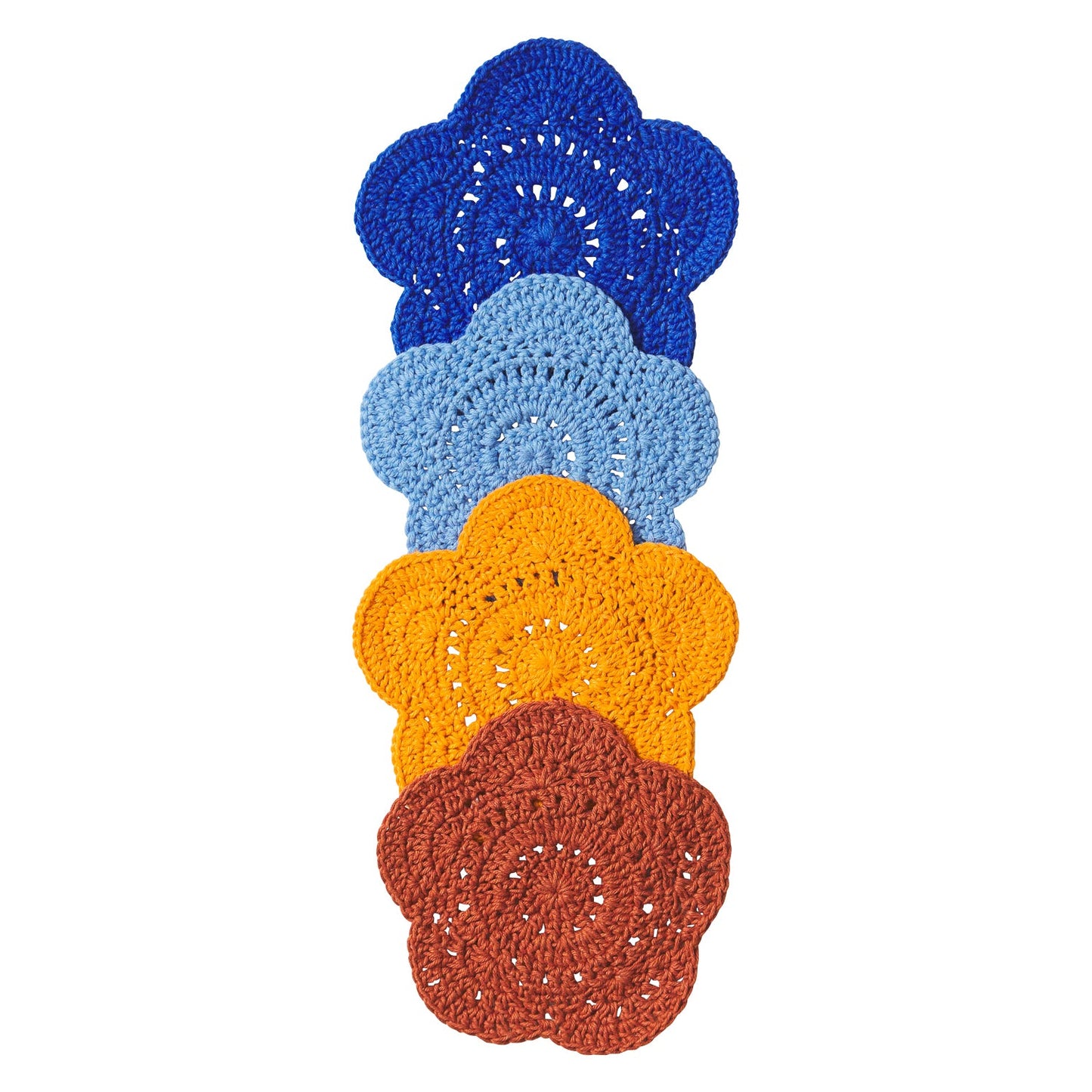 Sage X Clare - Chumo Crochet Coaster Set - Lapis