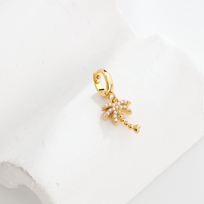 Sun Soul - Faith Love & Palm Trees Charm Necklace