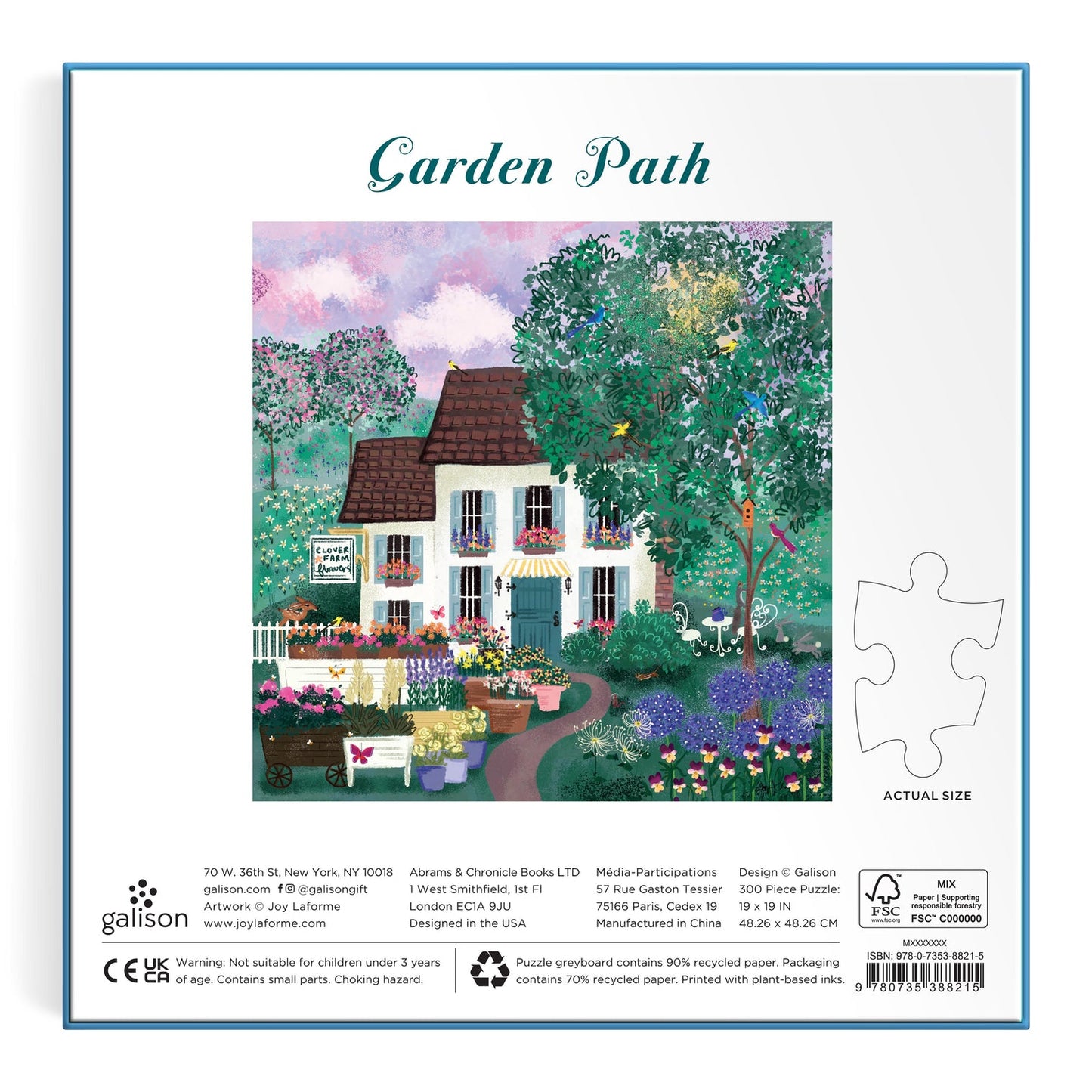 Galison - Garden Path - 300pc Puzzle