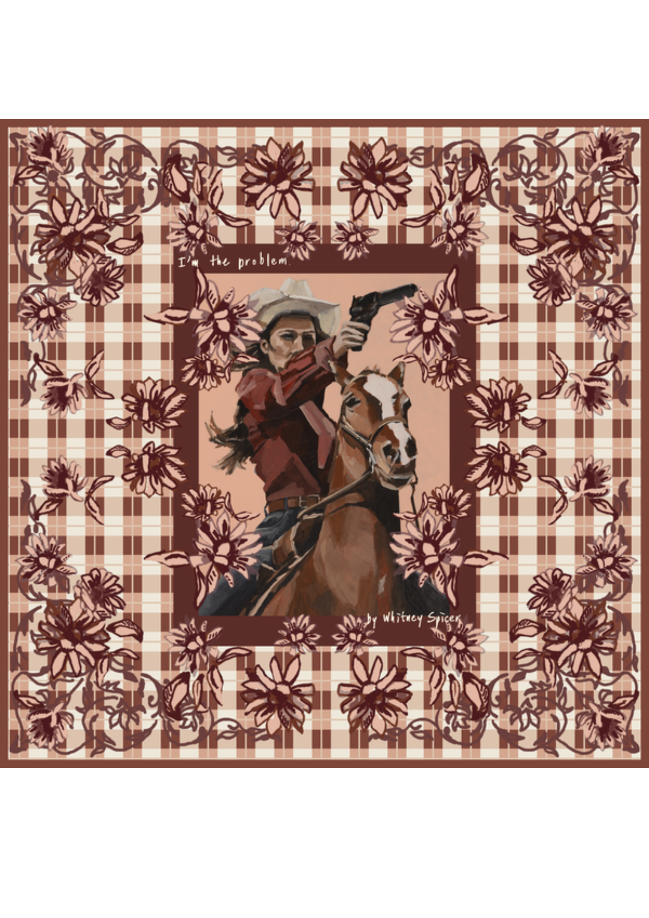 FAR MER By Whitney - Pistol + Petal - Silk Bandana Scarf