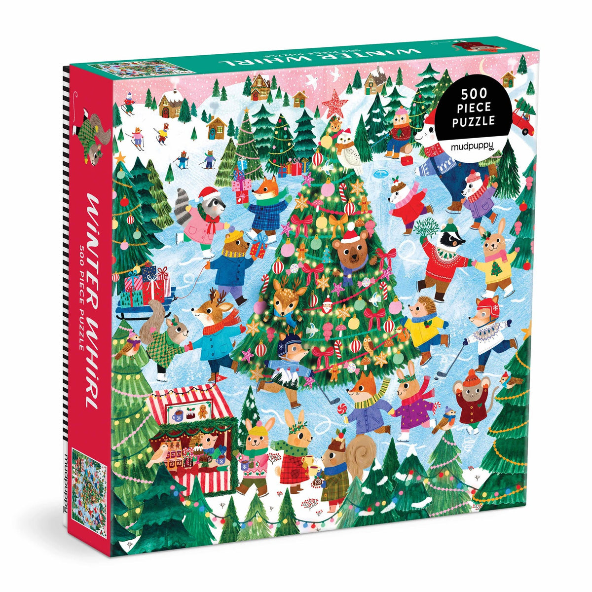 Mudpuppy - Winter Whirl Puzzle - 500pc