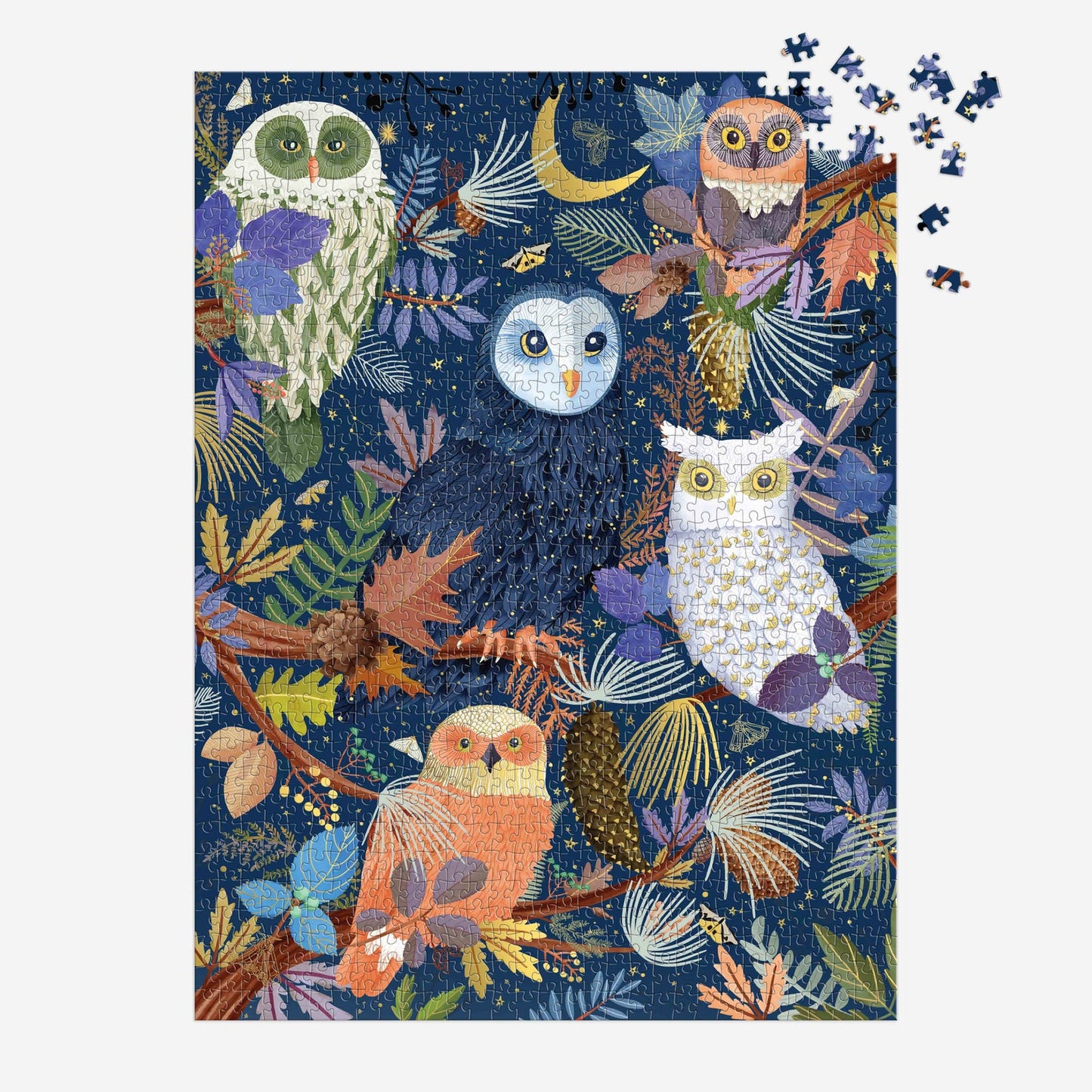 Galison - Owls at Dawn Foil Puzzle - 1000pc
