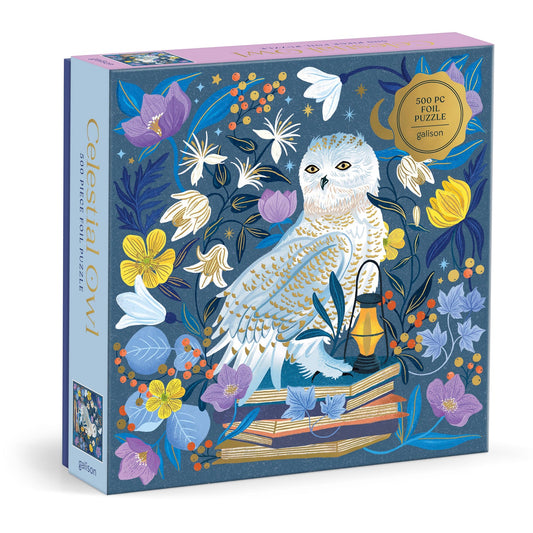 Galison - Celestial Owl Foil Puzzle - 500pc