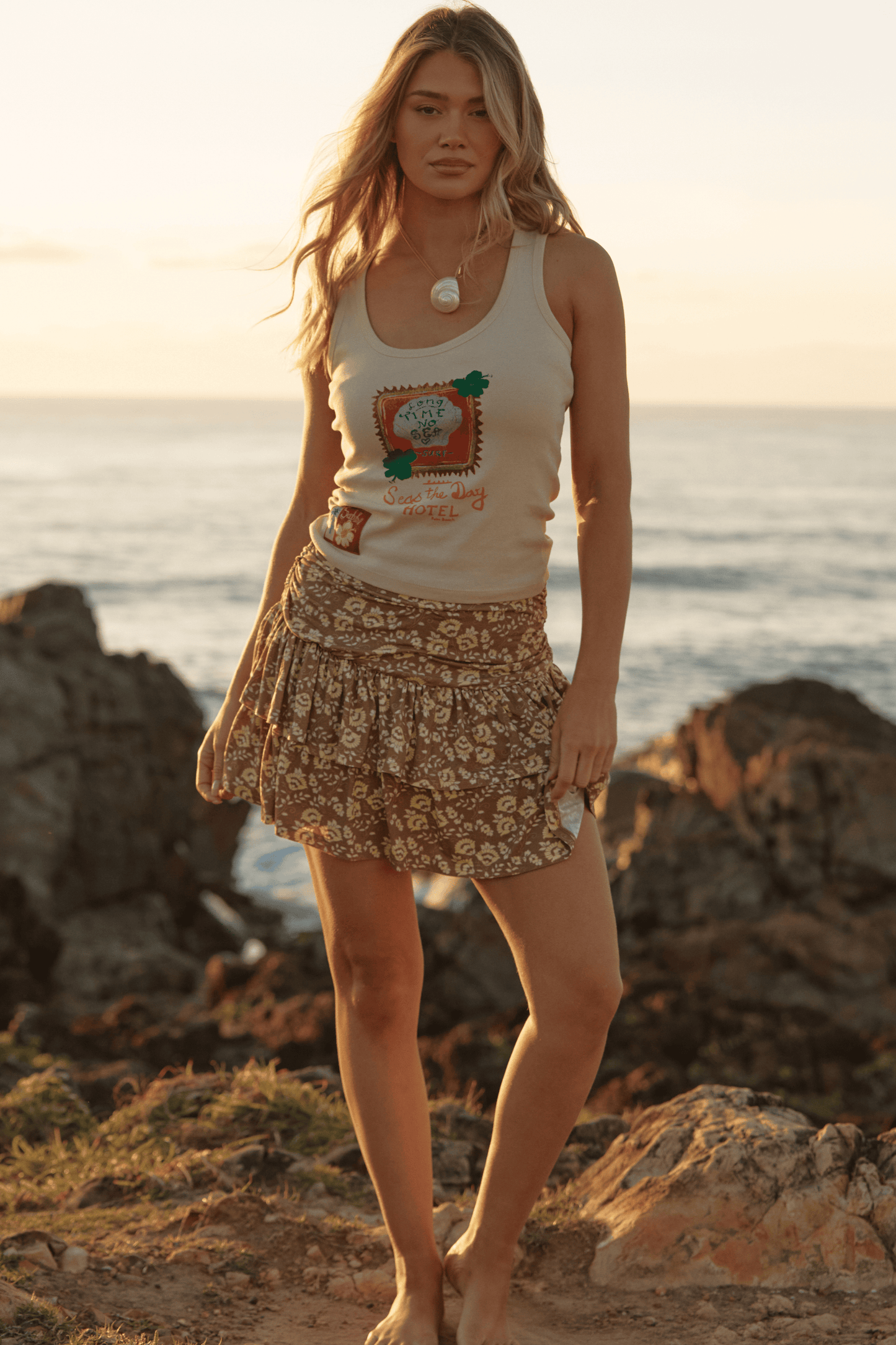 Sabbi - The Seas The Day Ra Ra Skirt - Mocha