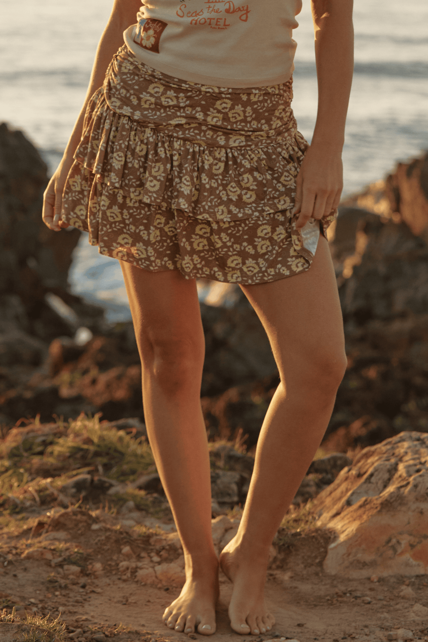 Sabbi - The Seas The Day Ra Ra Skirt - Mocha