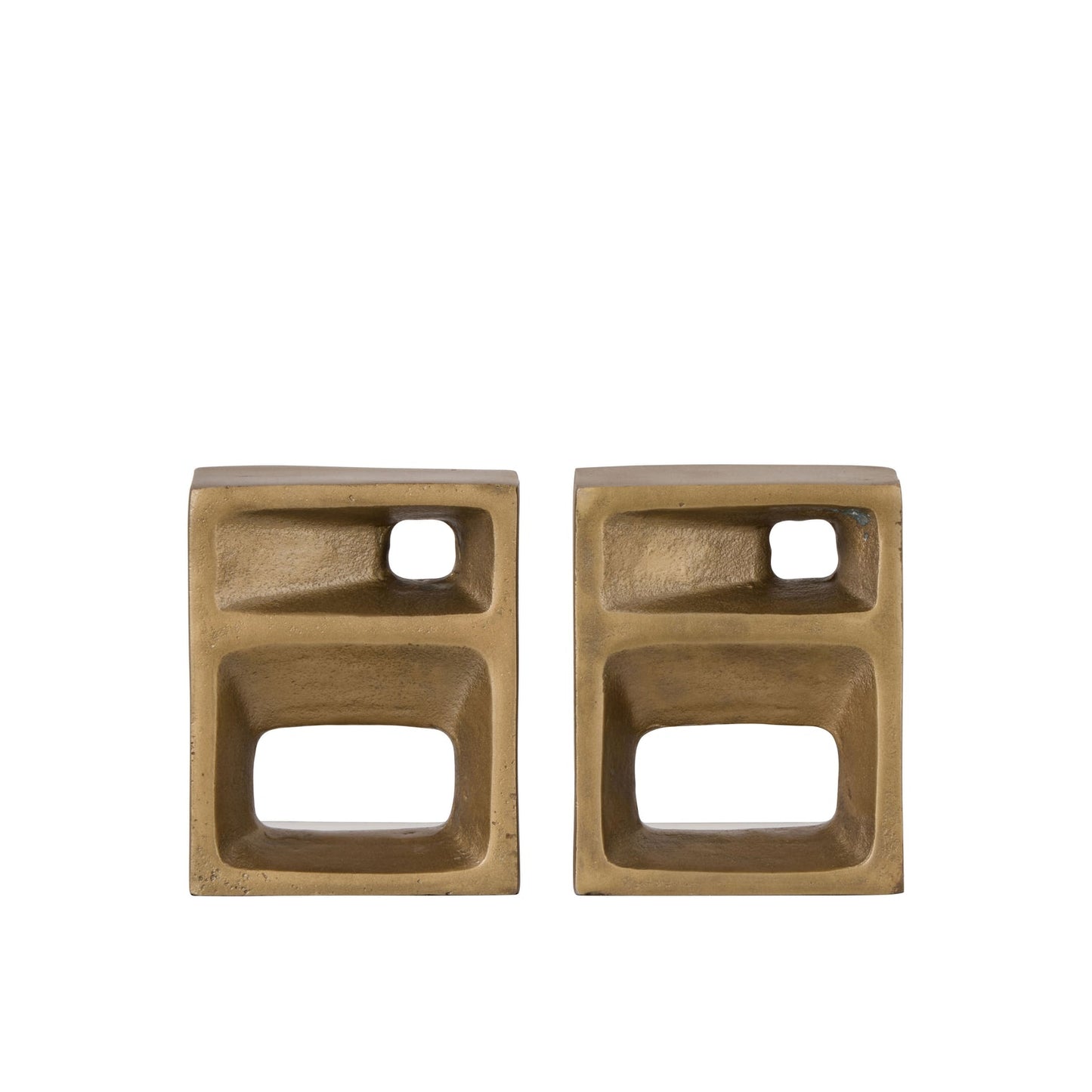 Grand Designs  - Cubis Bookends 2pcs Set Gold
