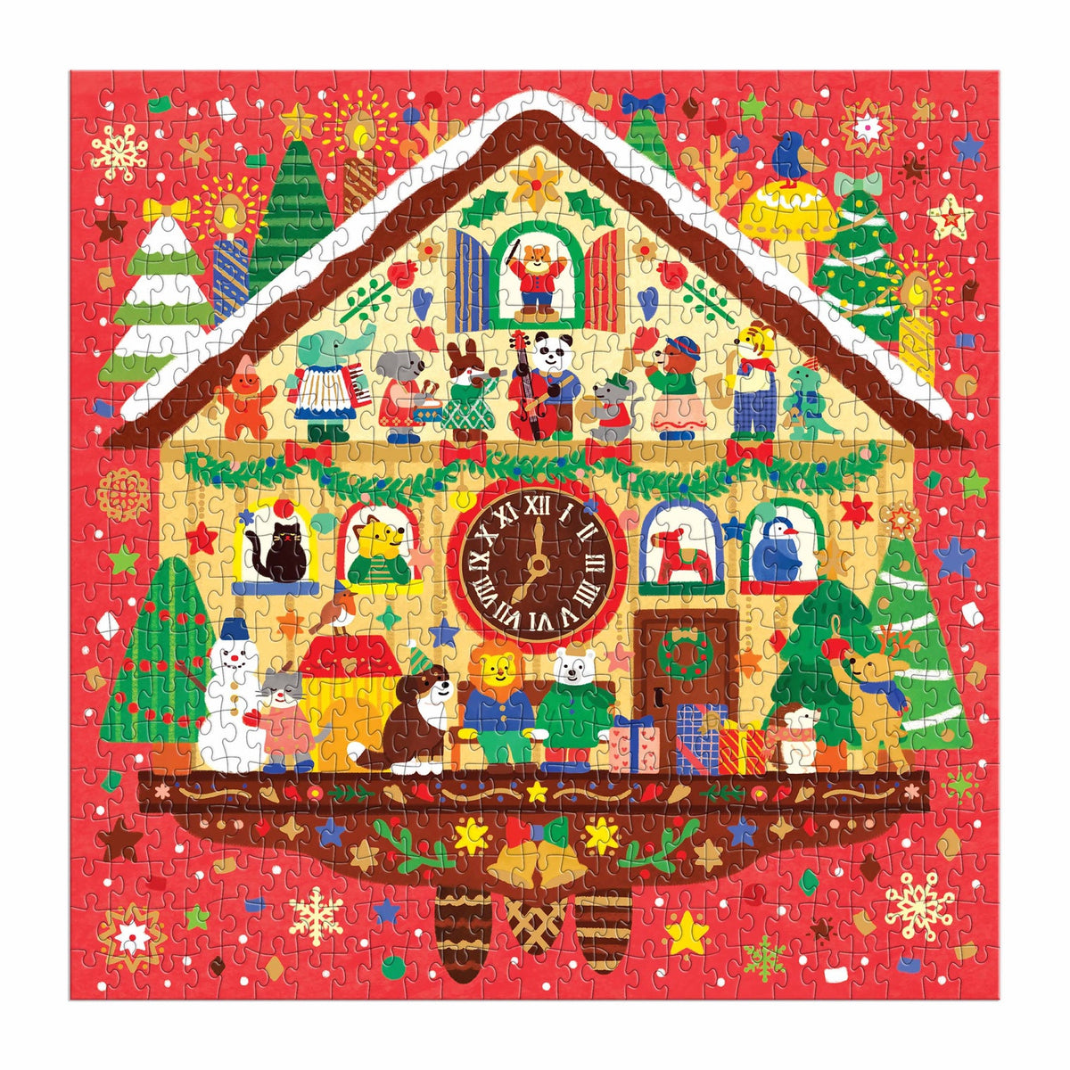 Mudpuppy - Christmas Time Foil Puzzle - 500pcs