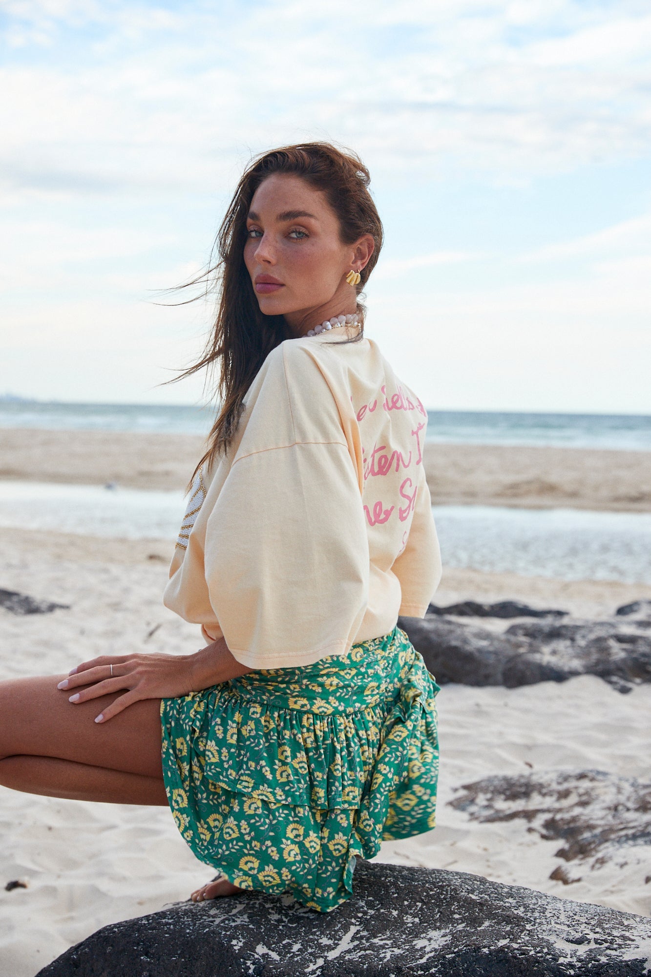 Sabbi - The Seas The Day Ra Ra Skirt - Green