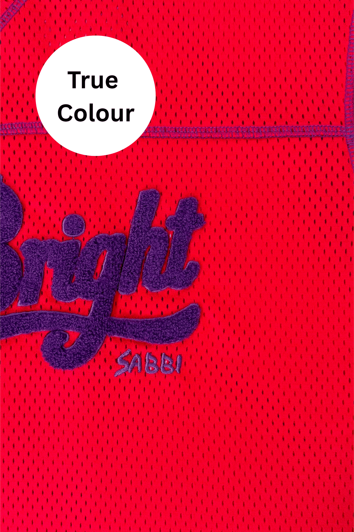 Sabbi - THE SHINE BRIGHT MESH TEE - RED