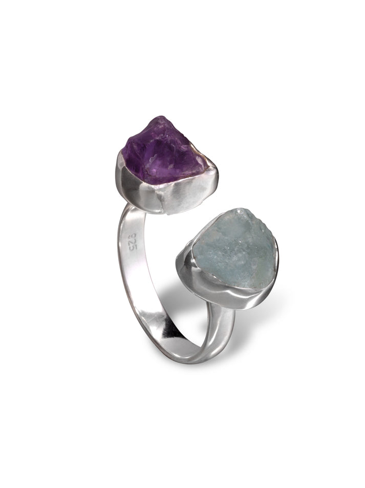 Silver Rings - Double Stone - Various