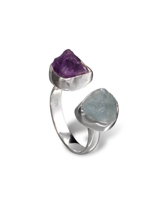 Silver Rings - Double Stone - Various