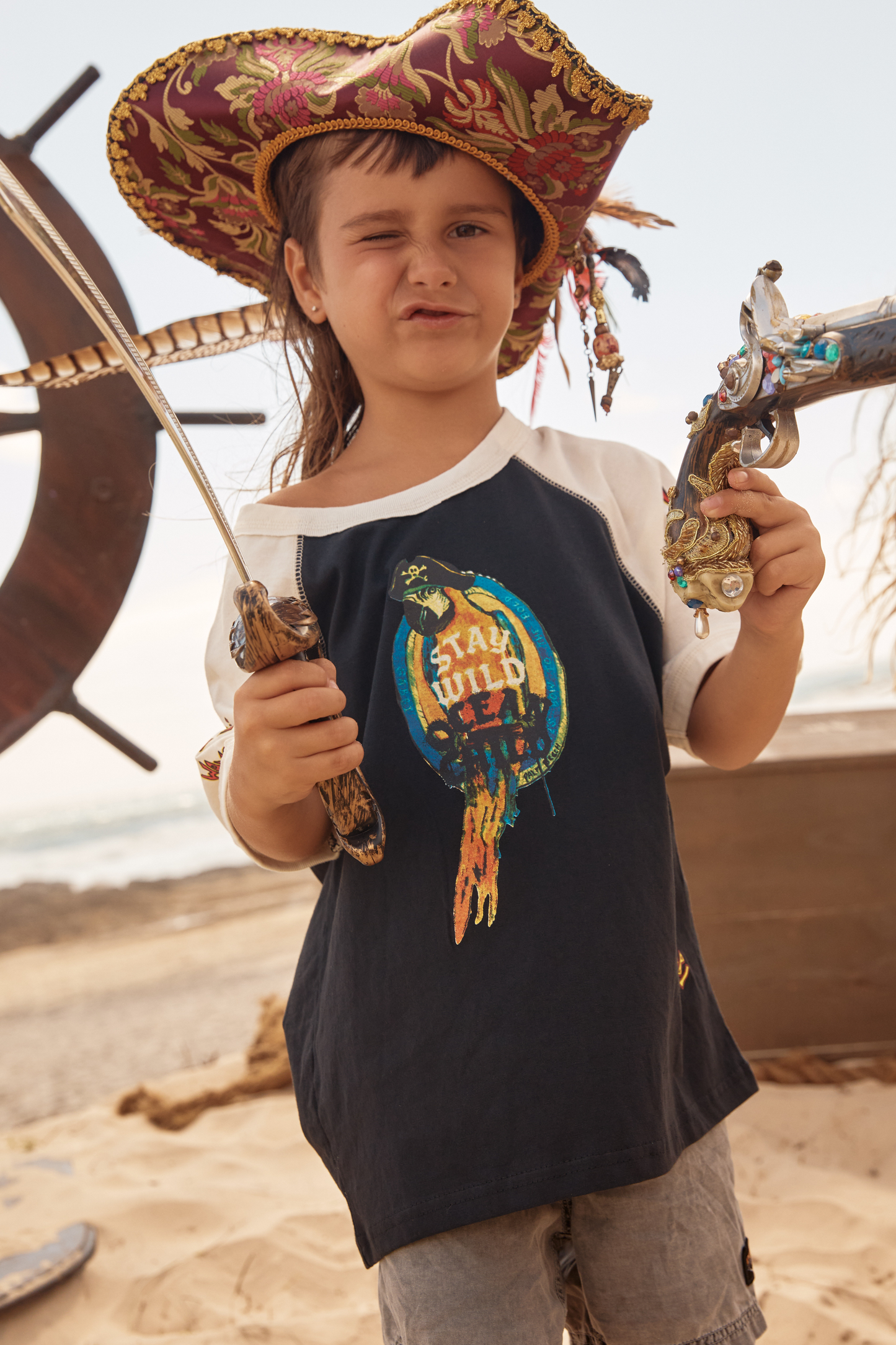 Sabbi - The Stay Wild Raglan Tee - Kids