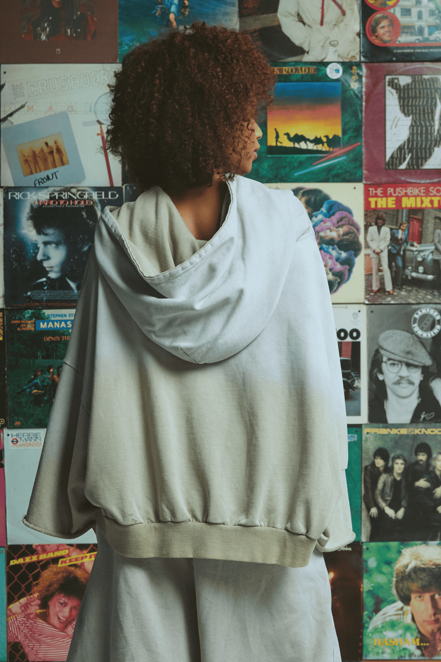 Sabbi - The Half Zip Hoodie - Stone