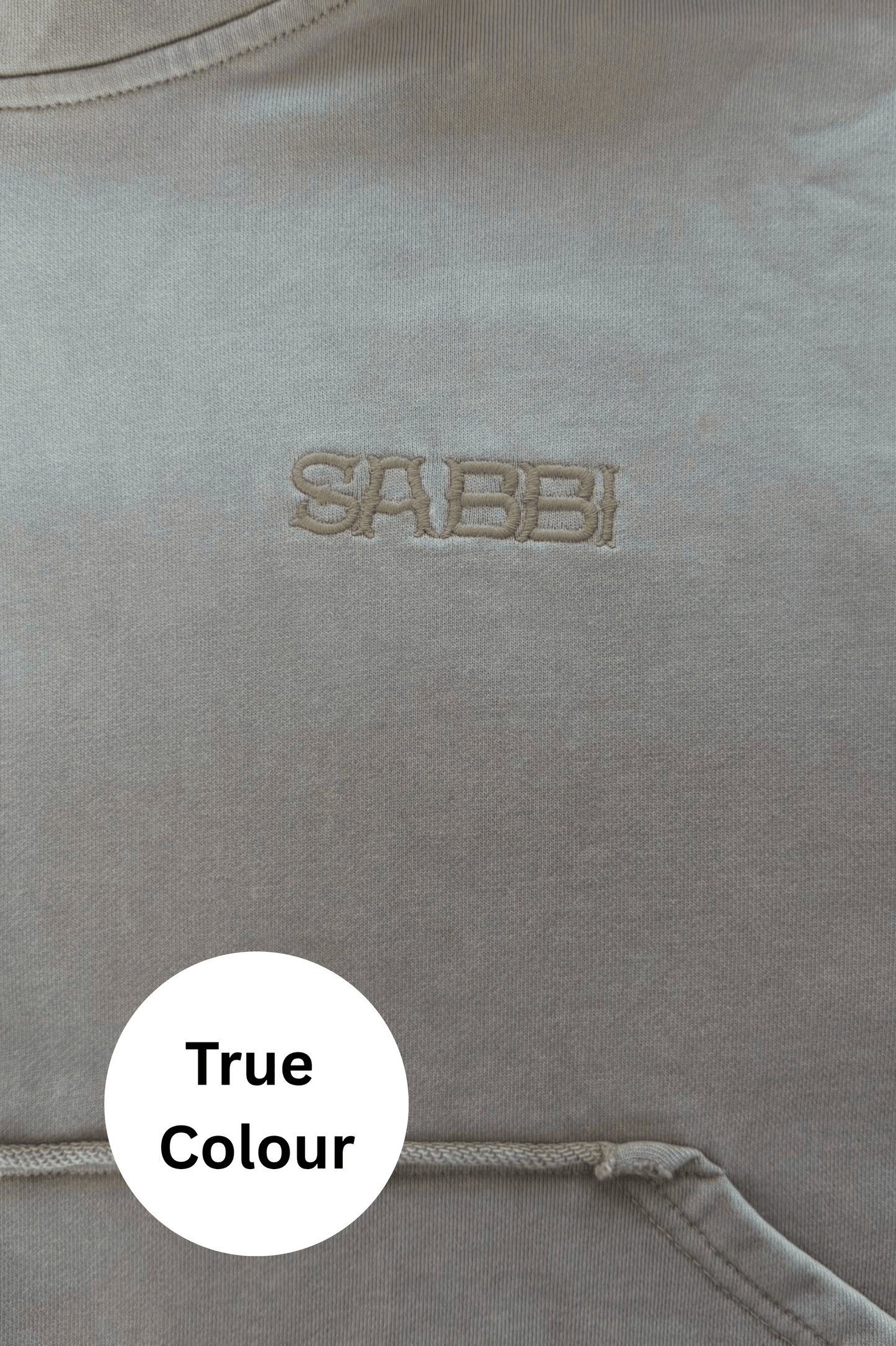 Sabbi - The Half Zip Hoodie - Stone